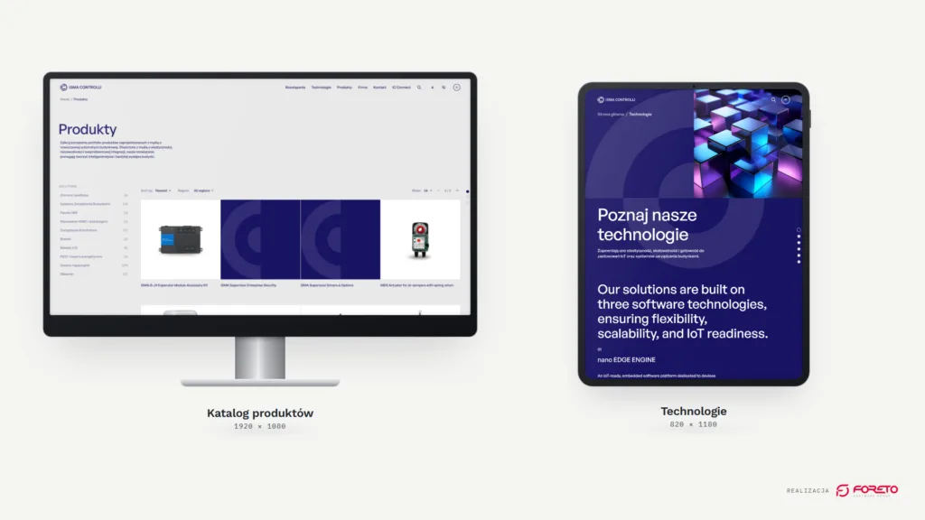 iSMA CONTROLLI — katalog produktów na monitorze i technologie na tablecie